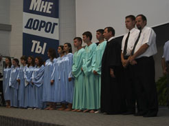 Baptismal candidates at Euro-Asia Youth Congress,