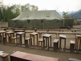 Daytime: School Tent