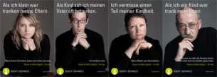 Alkohol-Kampagnenplakate 2012 von Sucht Schweiz