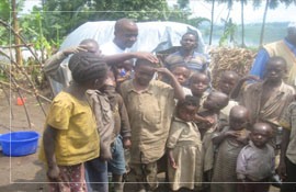 Nothilfebezüger im Osten Kongos