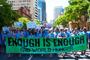 „Genug ist genug“ – Demo gegen den Hunger in Brisbane