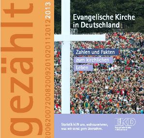 Titelseite der EKD-Statistikbroschüre 2013