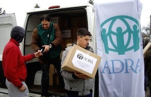 Verteilung von Hilfspaketen durch ADRA Kroatien