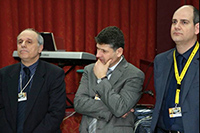 Giuseppe Cupertino, Geschäftsführer; Stefano Paris, Präsident; Gioele Murittu, Finanzchef