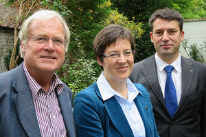 Das GEKE-Präsidium (von links): Michael Weinrich, Klára Tarr Cselovszky, Gottfried Locher		