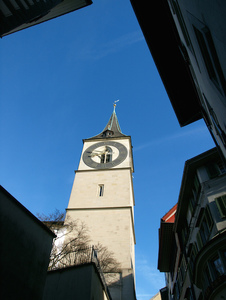 Kirche St. Peter, in der Altstadt von Zürich