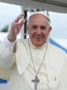Papst Franziskus anlässlich der Koreareise 2014