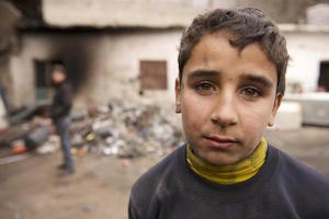 Ahmed Al Abed (14), Nizip/Türkei, arbeitete in Recycling-Betrieb. Verdienst: vier Franken/Euro pro Tag 
