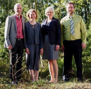 Zum Pastorendienst der Adventisten in Dänemark eingesetzt: Michael Bidstrup, Rebecca Pedersen, Anne-May Müller, Thomas Rasmussen