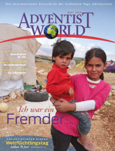 Titelbild der Juni-Ausgabe von Adventist World, Deutsche Ausgabe