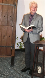 Johann Gerhardt beim Live-Gottesdienst