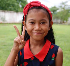 Thai-Mädchen im bestehenden Projekt „Keep Girls Safe“ 