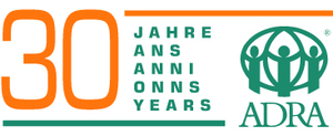 Logo 30 Jahre ADRA Schweiz
