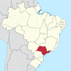 Bundesstaat São Paulo in Brasilien