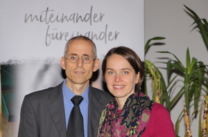 Marcel Wagner, Geschäftsleiter ADRA Österreich, Corinna Wagner, Marketing & Kommunikation
