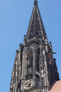 „Wiedertäufer-Käfige“ am Turm der St. Lamberti-Kirche