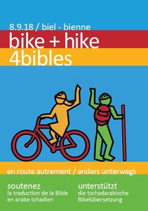 Poster des Sponsorenevents bike+hike4bibles