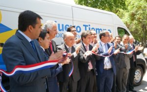 Einweihung des mobilen Übertragungswagens von Nuevo Tiempo in Chile