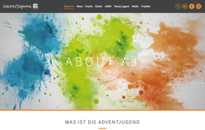Webseite der Adventjugend in der Deutschschweiz