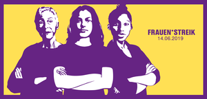 Poster zum schweizweiten Frauenstreiktag vom 14. Juni 2019