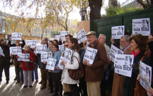 Protestaktion „Freiheit für Asia Bibi“