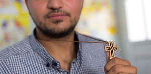 Symbolbild: christlicher Flüchtling aus dem Irak