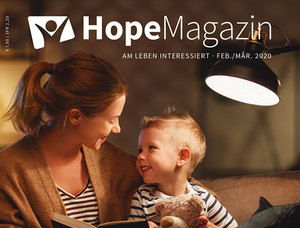 Titelseite der neuen Zeitschrift HopeMagazin