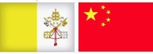 Flaggencollage: Vatikan und China