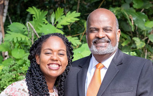 Kirchenpräsident Dr. Elie Henry mit Tochter Irma