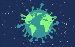 Symbolbild – weltweite Corona-Pandemie.