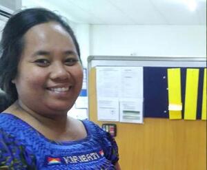 Naomi Booia, designierte Exekutivsekretärin der adventistischen Kirchenleitung auf Kiribati