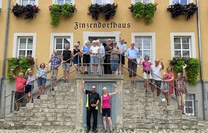 Die Gruppe der Fahrrad-Pilger besuchte wichtige Orte des Täufertums in Deutschland.