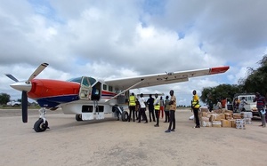 MAF-Flugzeug im Südsudan im Einsatz.