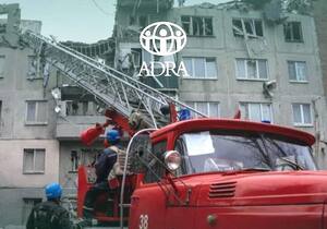 ADRA Ukraine hilft gemeinsam mit anderen Organisationen den Opfern des Raketenangriffs vom 14. April in Sloviansk.