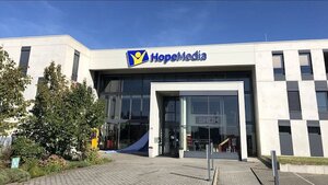 Das Medienzentrum von Hope Media in Alsbach-Hähnlein, Deutschland.