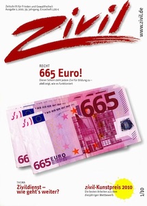Die Titelseite der letzten Ausgabe der Zeitschrift zivil (1/2010).