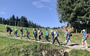 Wanderung bei der ADRA-Sommerfreizeit in Schwarzenberg (Vorarlberg).