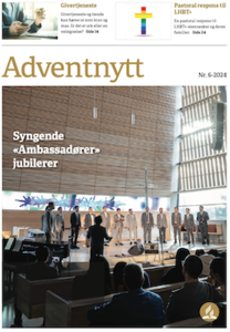 Cover der Juni-Ausgabe der adventistischen Kirchenzeitschrift „Adventnytt“ in Norwegen.