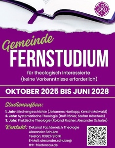 Einladungsposter Gemeindefernstudium Friedensau