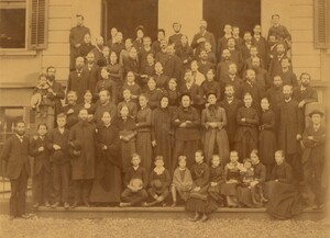 Gruppenfoto vom Third European Missionary Council der Adventisten 1885 in Basel.